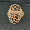 Sterling silver floral ring Uk size P