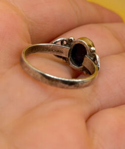 STG 925 Sterling Silver Lapis Ring -UK Size O
