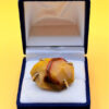 Chinese Ring, 925 Silver with Natural Carnelian, Size K