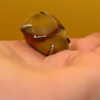 Chinese Ring, 925 Silver with Natural Carnelian, Size K