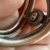 Silver ring with sponge coral, size N#148