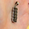 Incredible natural garnet pendant,sterling silver #148