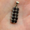Incredible natural garnet pendant,sterling silver #148