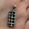 Incredible natural garnet pendant,sterling silver #148