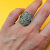 Heavy 925 silver ring, size K½.