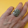 Heavy 925 silver ring, size K½.