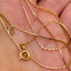 Vintage Soviet 583 Gold Chain, 63 cm, Excellent Condition, 14k