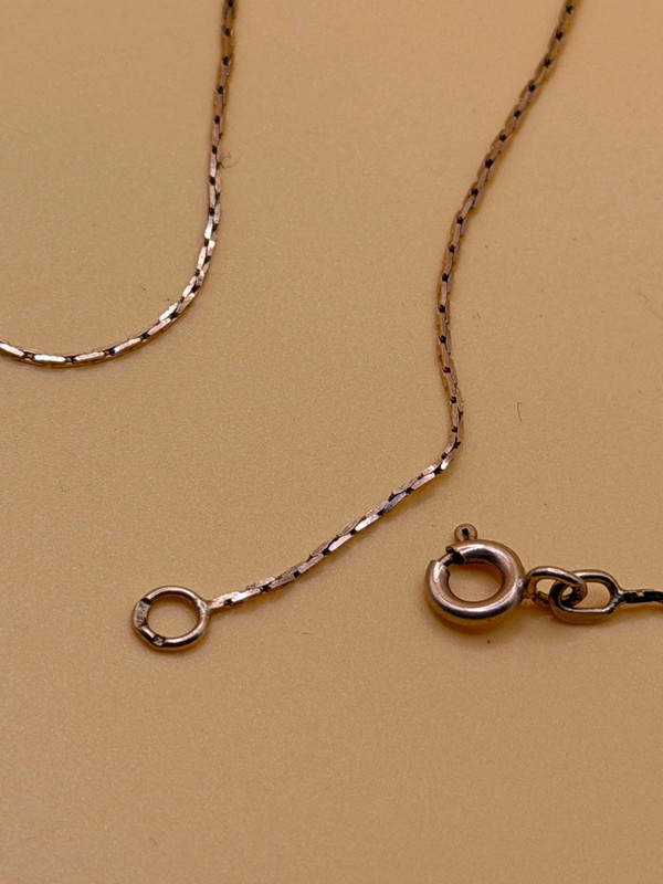 Vintage Soviet 583 Gold Chain, 63 cm, Excellent Condition, 14k