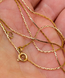 Vintage Soviet 583 Gold Chain, 63 cm, Excellent Condition, 14k