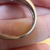 Sterling silver ring with round rare Tahitian pearls – size K