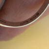 sterling silver ring features a natural tiger's syrup size L#149