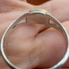 sterling silver ring features a natural tiger's syrup size L#149