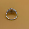 Incredible silver ring, size K, with natural amethysts.#149