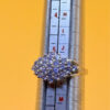 Incredible silver ring, size K, with natural amethysts.#149