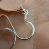 Sterling silver rose quartz earrings# 150