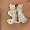 Adorable Vintage Sterling Silver 925 Puffy Hollow teddy bear  Pin Brooch#153