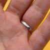 sterling silver ring leaf ring featuring a black onyx inlay Uk size J 1/2#141