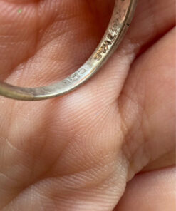 Vintage carnelian sterling silver ring Uk size N