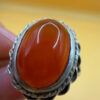 Vintage carnelian sterling silver ring Uk size N#151