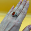 Vintage carnelian sterling silver ring Uk size N#151