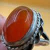 Vintage carnelian sterling silver ring Uk size N#151