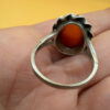 Vintage carnelian sterling silver ring Uk size N#151