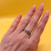 Sterling silver ring Uk size N