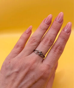 Sterling silver ring Uk size N