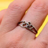 Sterling silver ring Uk size N