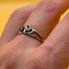 Sterling silver ring Uk size N