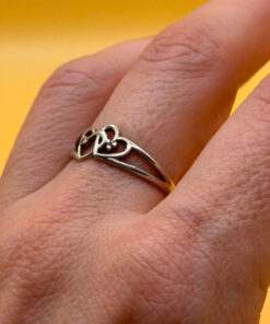 Sterling silver ring Uk size N
