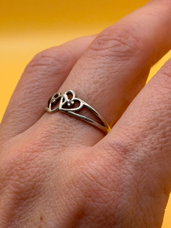 Sterling silver ring Uk size N