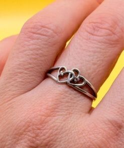 Sterling silver ring Uk size N