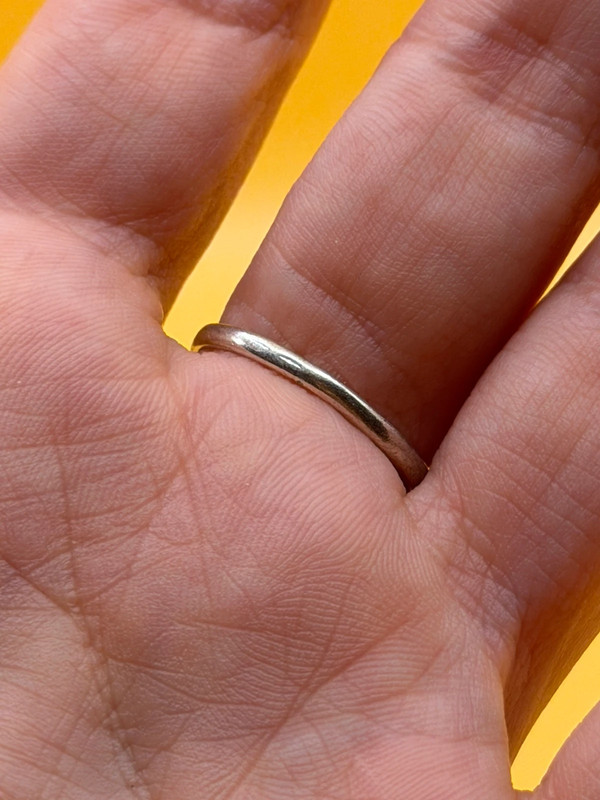 Sterling silver ring Uk size N