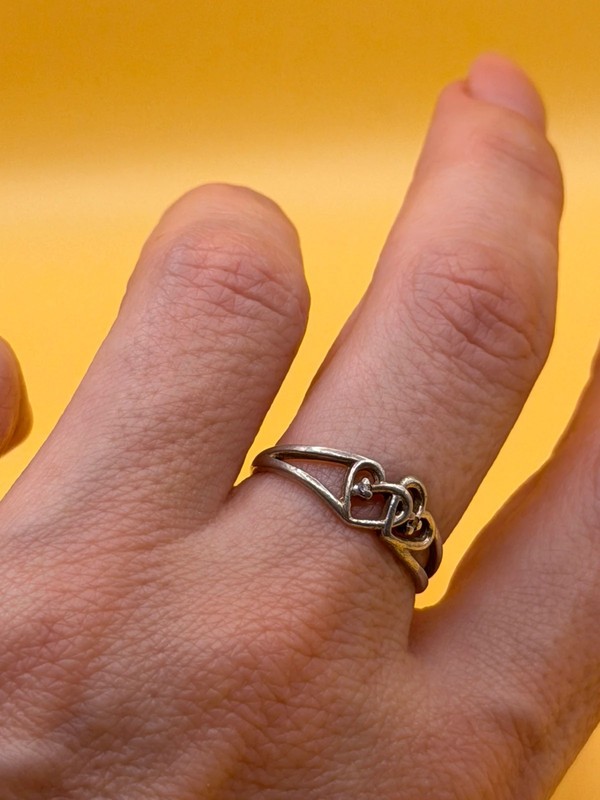 Sterling silver ring Uk size N