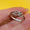 Sterling silver ring Uk size N