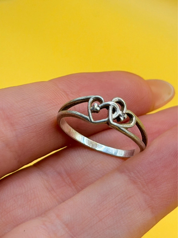 Sterling silver ring Uk size N