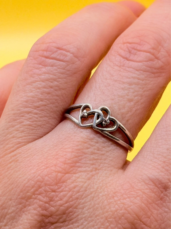 Sterling silver ring Uk size N