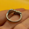 Vintage silver ring, 1990s, size M#20