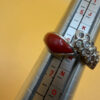 Vintage silver ring, 1990s, size M#20