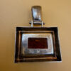 sterling silver pendant set with a genuine Baltic amber #152