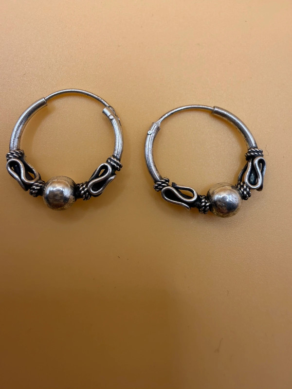 3 pics sterling silver earrings #114