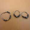 3 pics sterling silver earrings #114