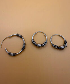 3 pics sterling silver earrings #114