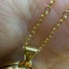 9 k gold oval locket pendant 925