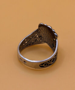 Vintage Soviet Ukraine 90s Sterling silver ring size Q