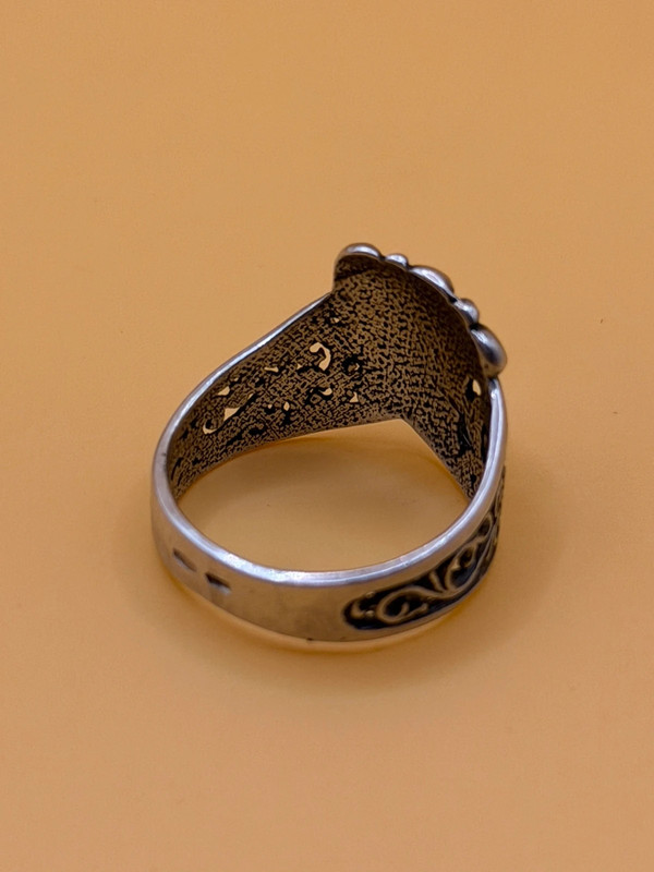 Vintage Soviet Ukraine 90s Sterling silver ring size Q#4