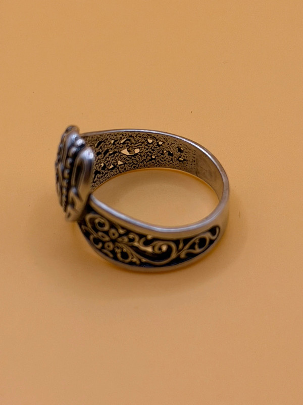 Vintage Soviet Ukraine 90s Sterling silver ring size Q#4