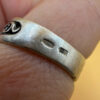 Vintage Soviet Ukraine 90s Sterling silver ring size Q#4