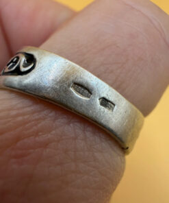 Vintage Soviet Ukraine 90s Sterling silver ring size Q